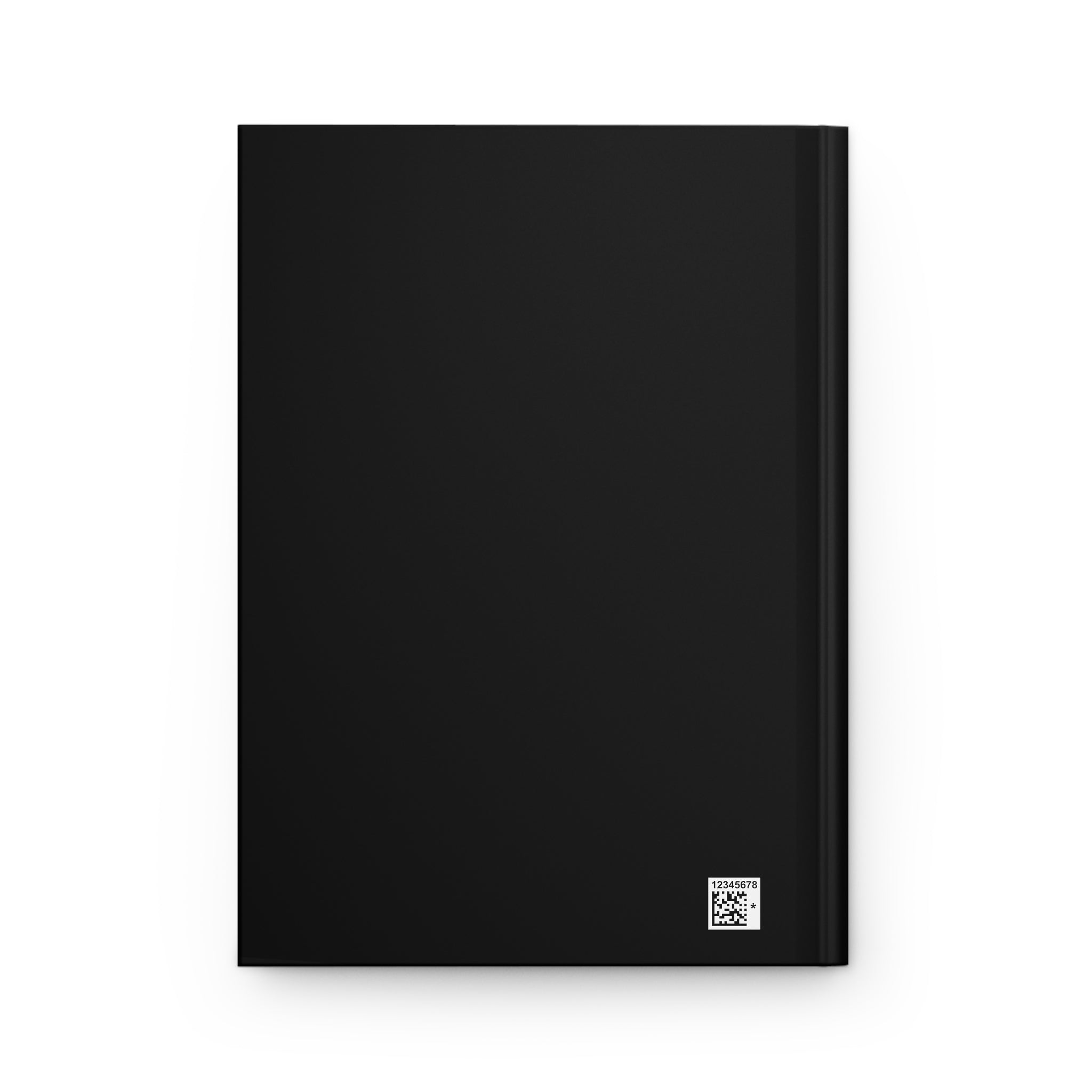 The MonoTone Monogram Hardcover Journal Lined Notebook for Notes and Planning, Black