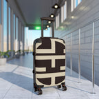 Signia Block Hard-Shell Luggage, Coffee Bean & Cream