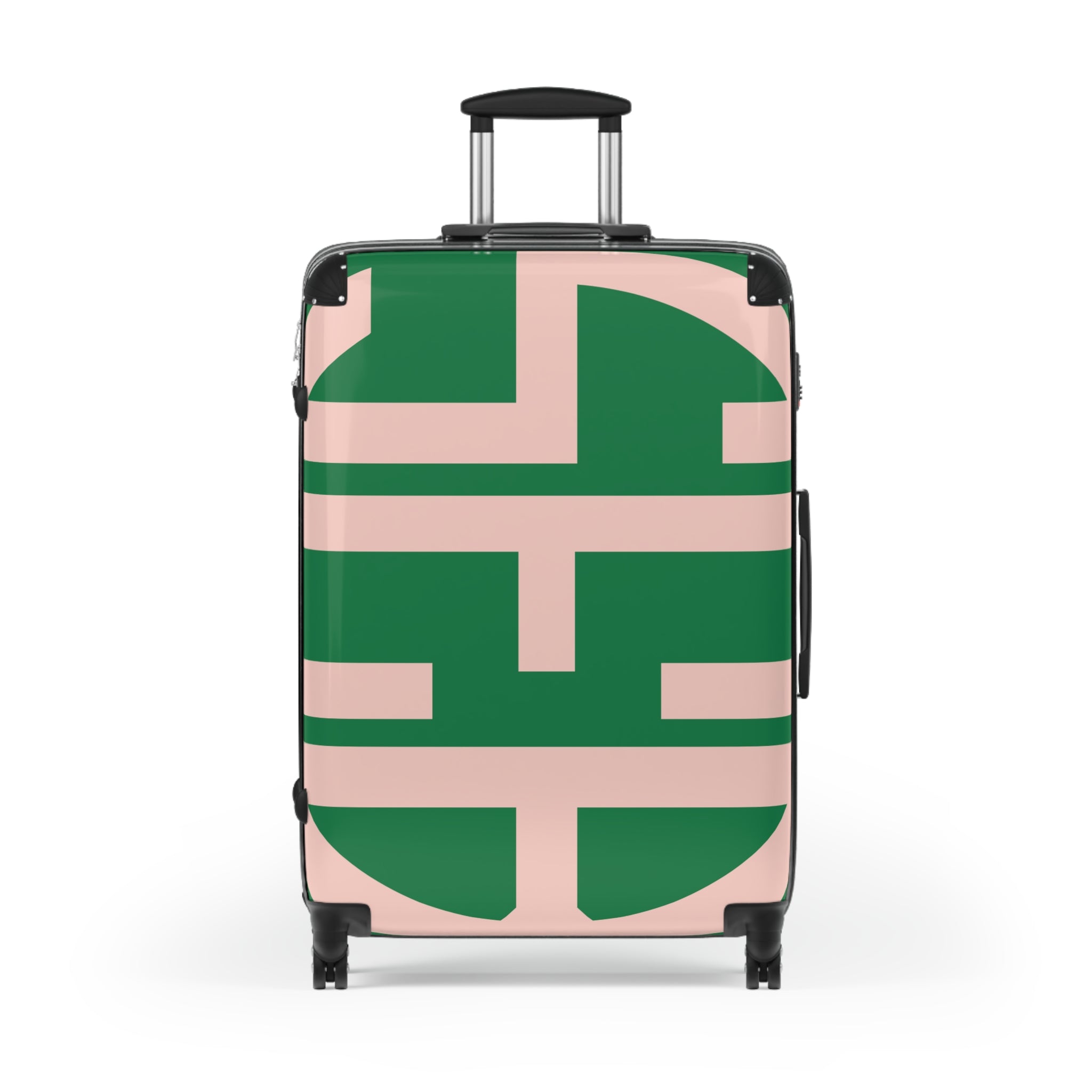 Signia Block Hard-Shell Luggage, Green & Pink