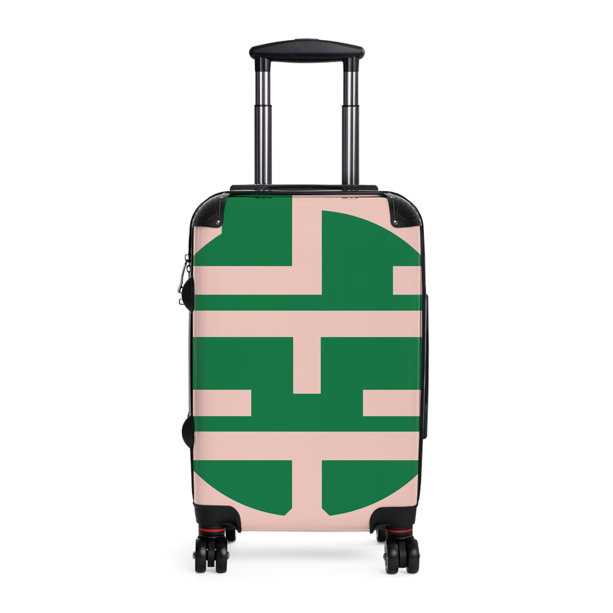 Signia Block Hard-Shell Luggage, Green & Pink