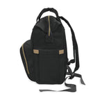 The MonoTone Collection Multifunctional Travel Backpack Carryon, Black Onyx