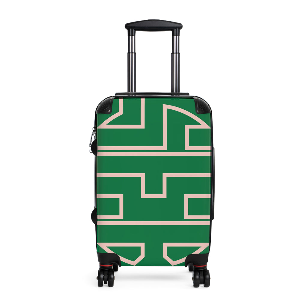 Signia Frame Hard-Shell Luggage, Green & Pink