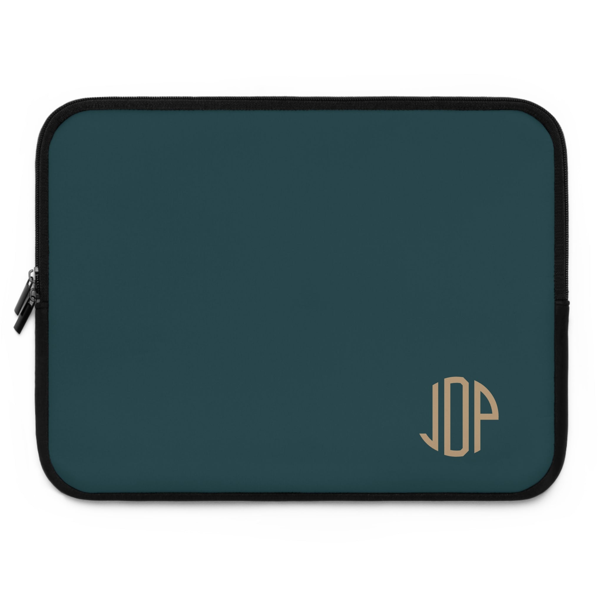 The MonoTone Monogram Tablet Laptop Sleeve, Multiple Sizes, Teal Blue