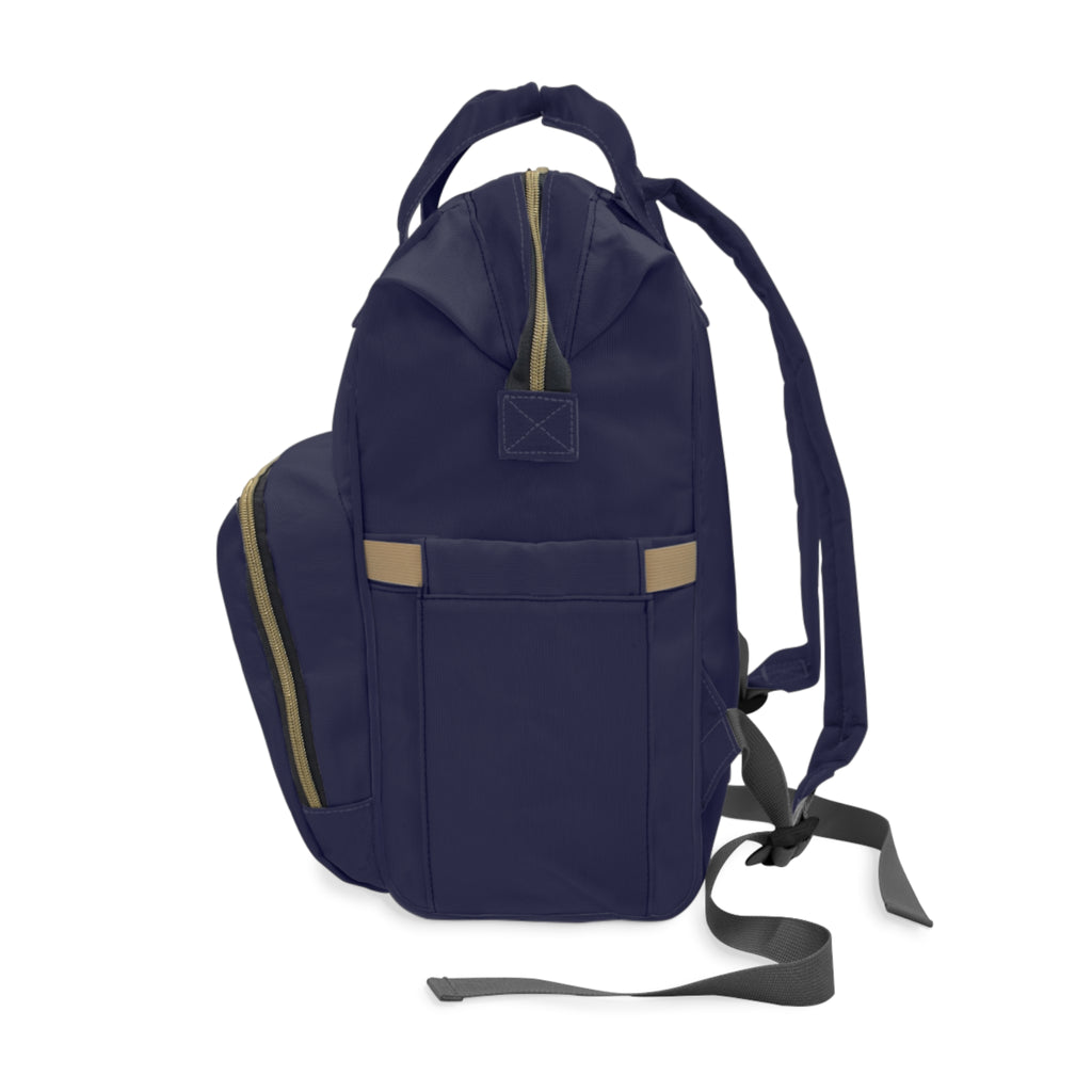The MonoTone Collection Multifunctional Travel Backpack Carryon, Navy Blue