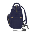 The MonoTone Collection Multifunctional Travel Backpack Carryon, Navy Blue