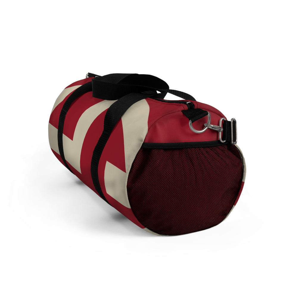 Signia Block Duffel Bag, Red & Cream