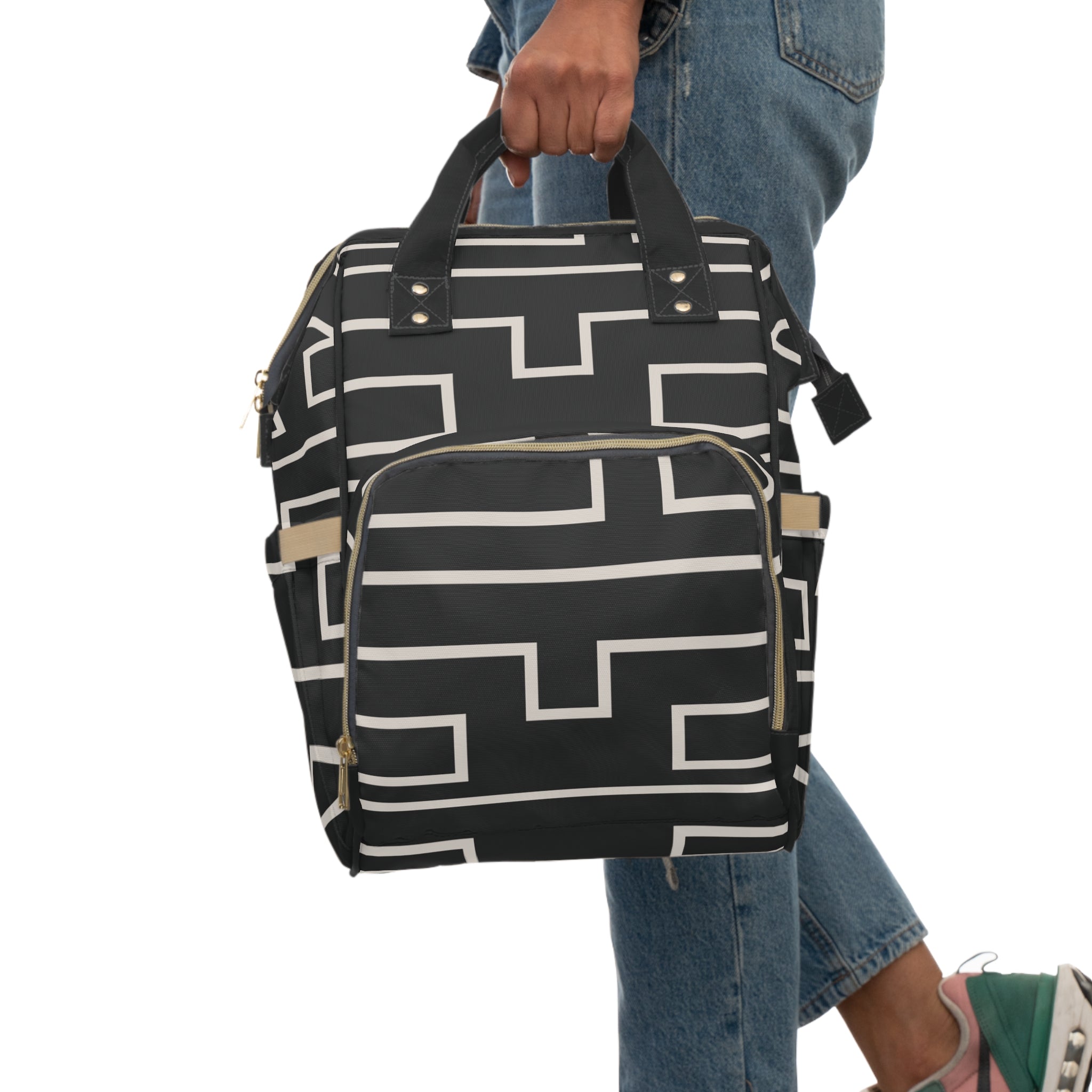 Signia Frame Commuter Backpack, Black & Cream