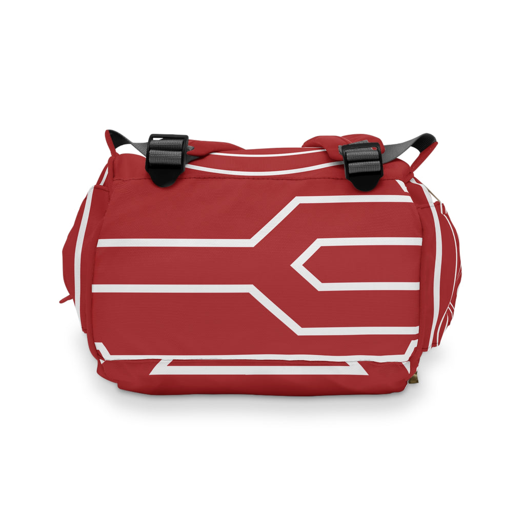 Signia Frame Commuter Backpack, Red & White