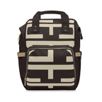 Signia Block Commuter Backpack, Coffee Bean & Cream