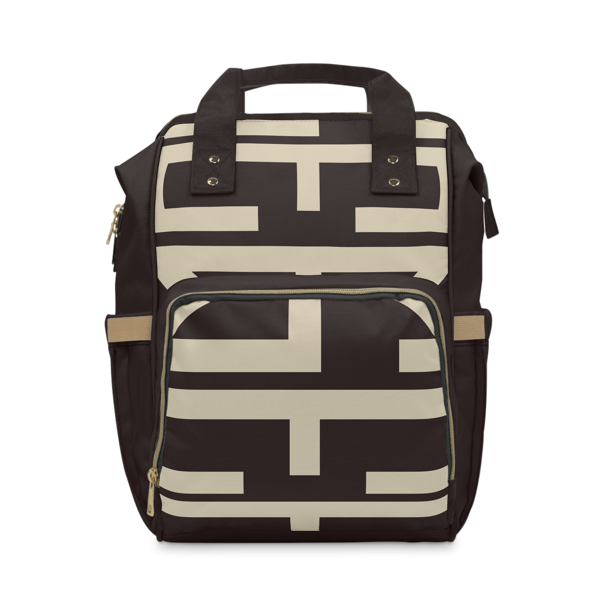 Signia Block Commuter Backpack, Coffee Bean & Cream