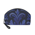 Blue Damask & Pinstripe Chic Makeup Bag, Cosmetic Bag