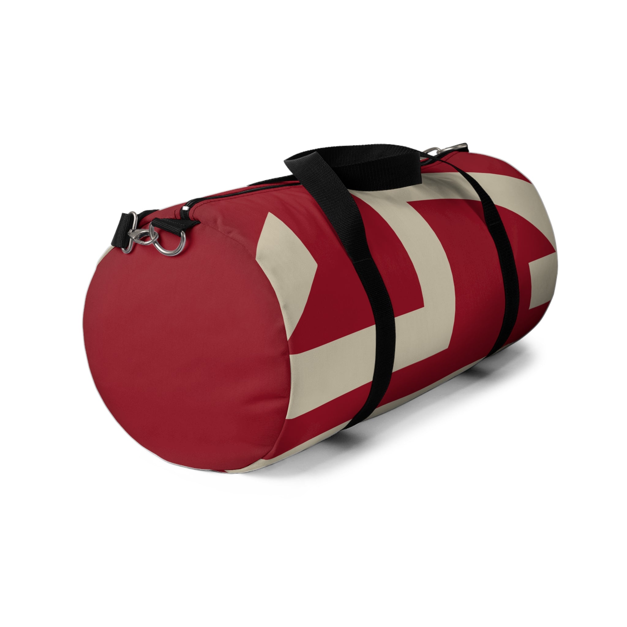 Signia Block Duffel Bag, Red & Cream