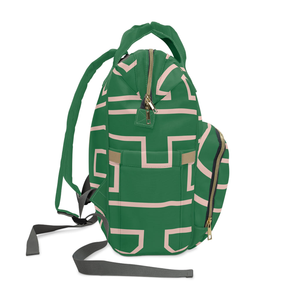 Signia Frame Commuter Backpack, Green & Pink