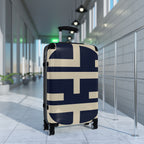 Signia Block Hard-Shell Luggage, Navy & Cream