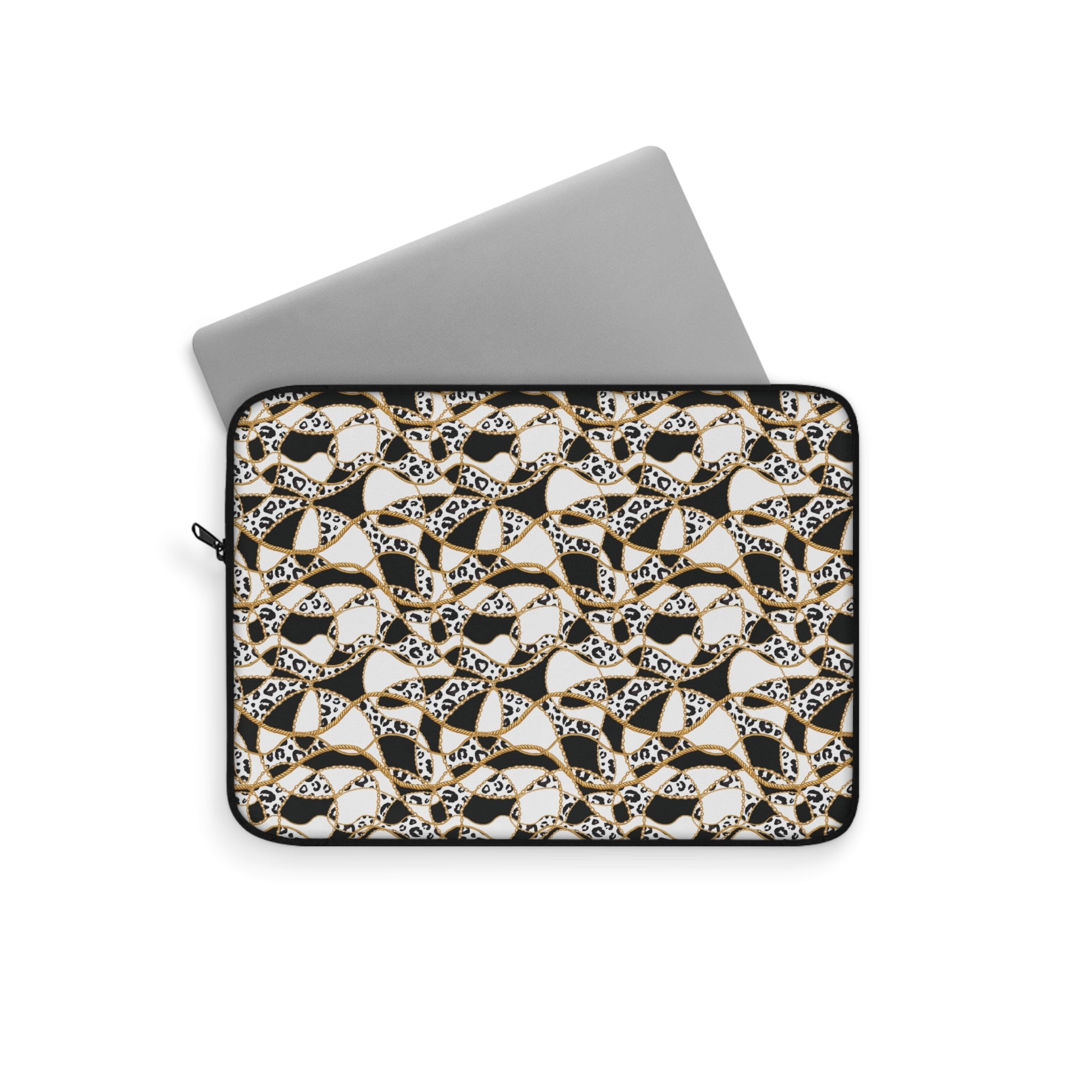 Leopard Chain Pattern Laptop Sleeve