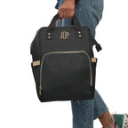 The MonoTone Collection Multifunctional Travel Backpack Carryon, Black Onyx