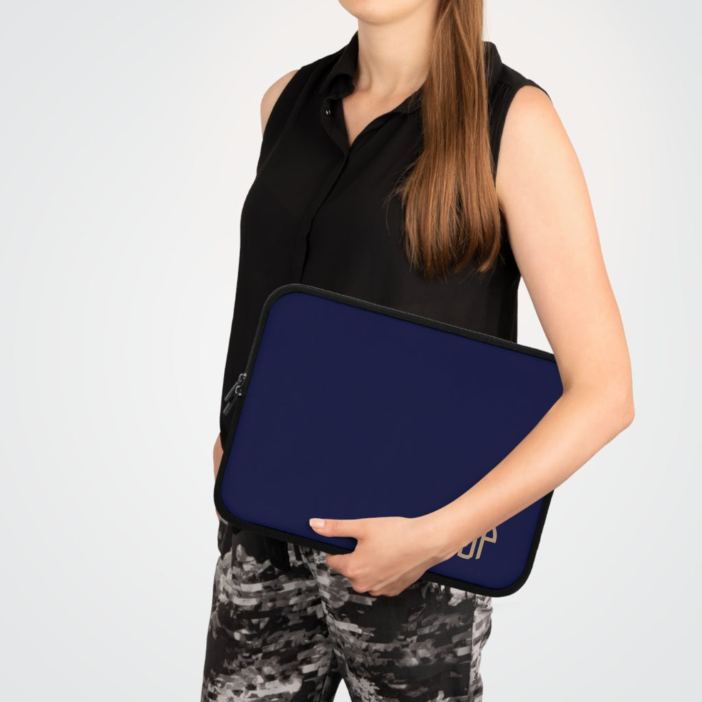 The MonoTone Monogram Tablet Laptop Sleeve, Multiple Sizes, Navy Blue