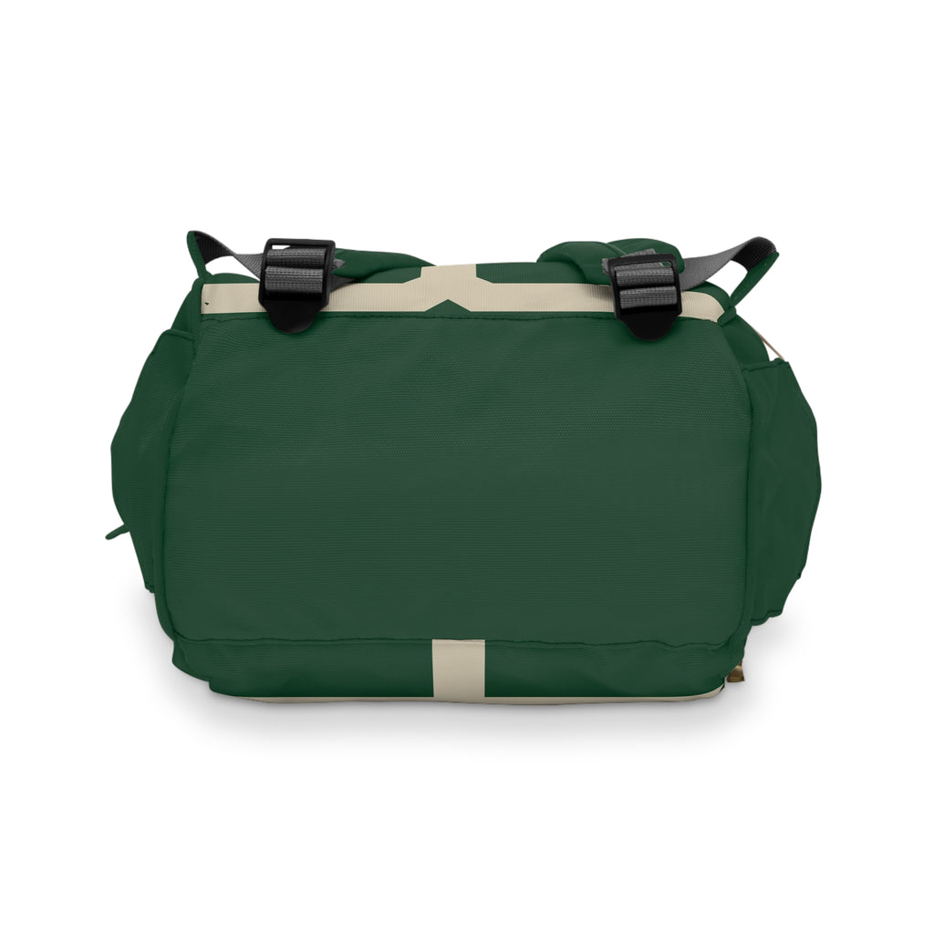 Signia Block Commuter Backpack, Green & Cream