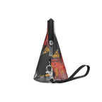 Floral Noir Chic Makeup Bag, Cosmetic Bag