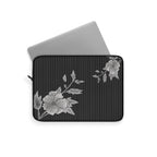 Floral Noir Slim Protective Laptop Sleeve —  Available in 12", 13", 15"