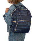Signia Frame Commuter Backpack, Navy & Mid Blue
