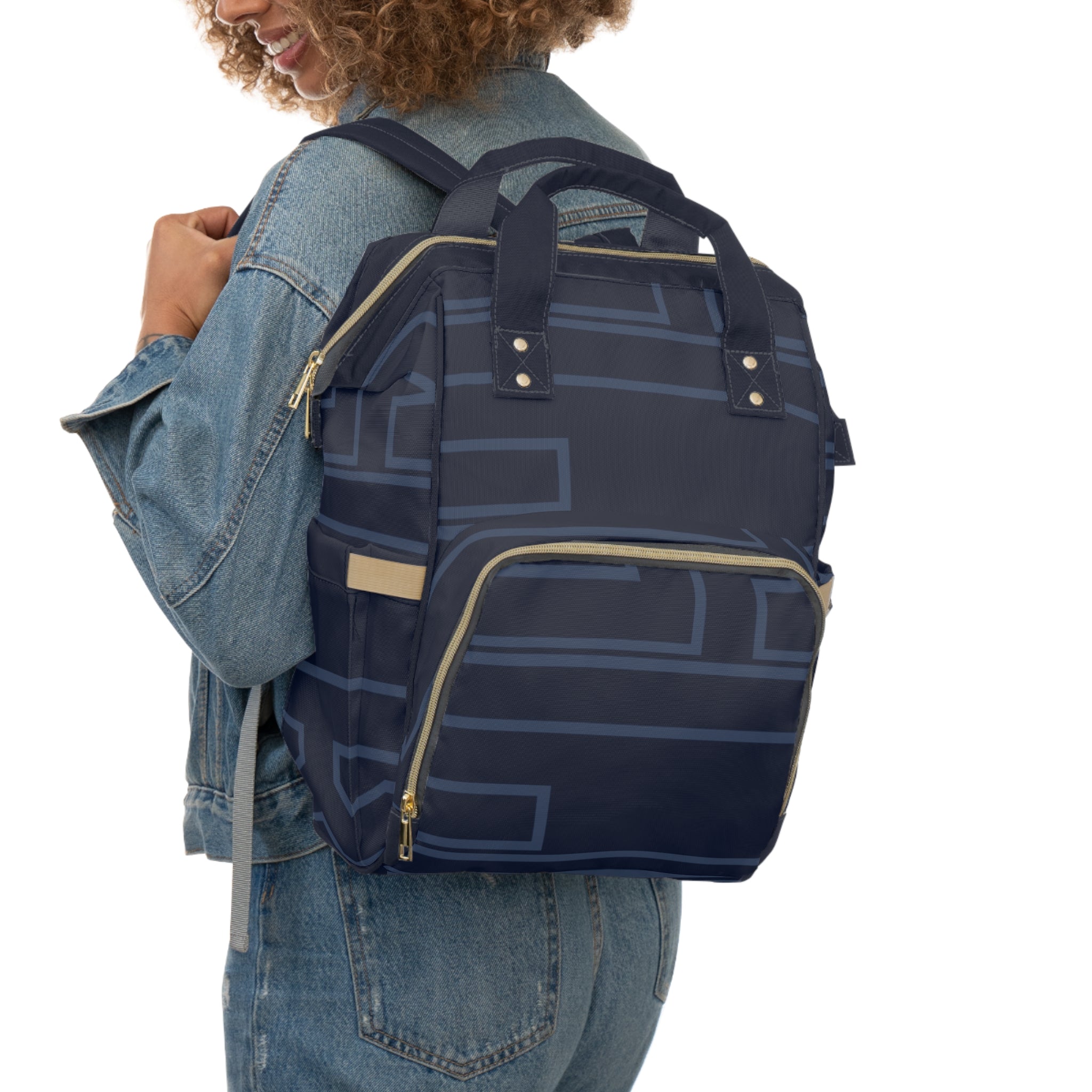 Signia Frame Commuter Backpack, Navy & Mid Blue