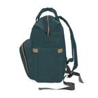 The MonoTone Collection Multifunctional Travel Backpack Carryon, Teal Blue