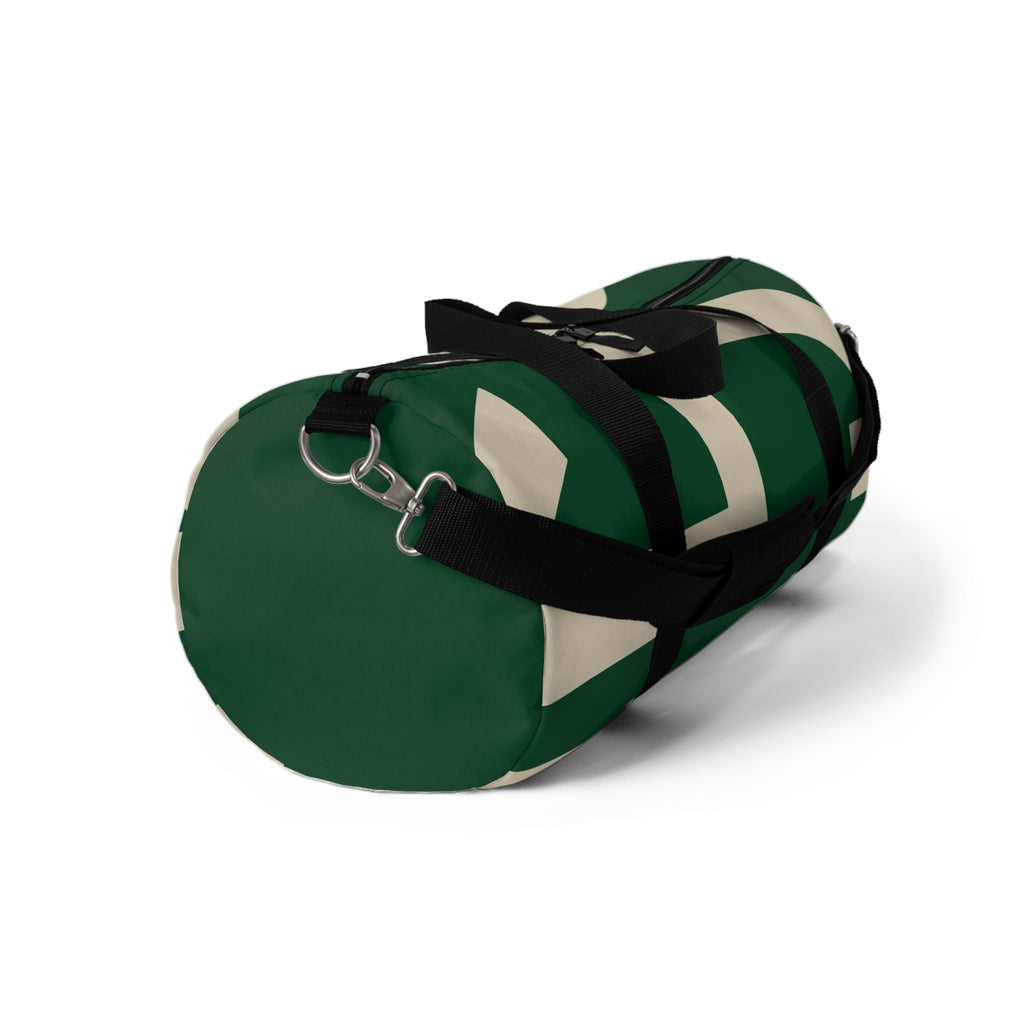 Signia Block Duffel Bag, Green & Cream