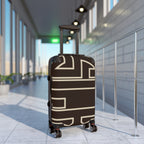 Signia Frame Hard-Shell Luggage, Brown & Cream