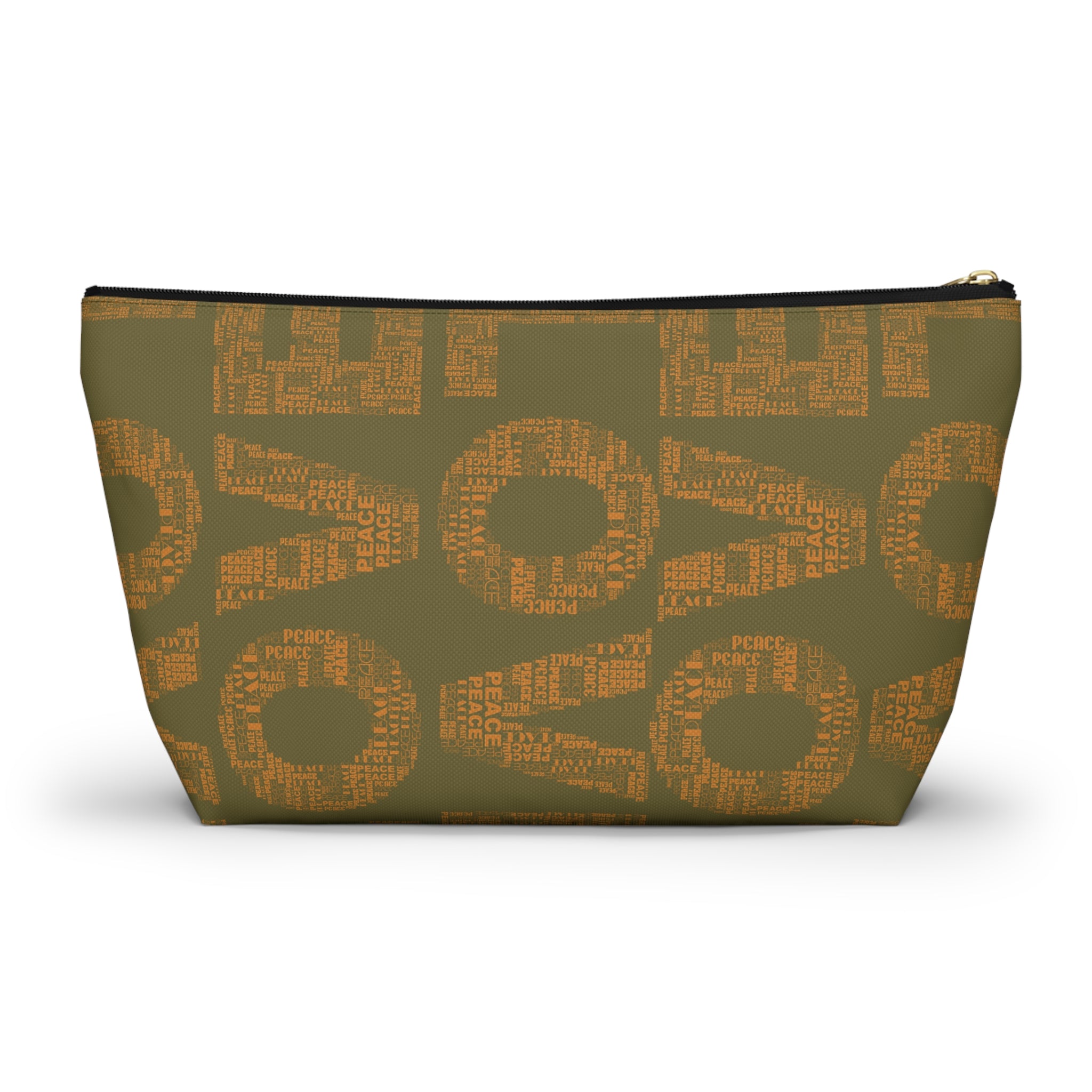 Love Meditation T-Bottom Multipurpose Organizer Toiletry Travel Pouch,, Moss Green