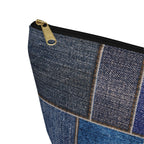 Denim Patchwork Accessory Pouch