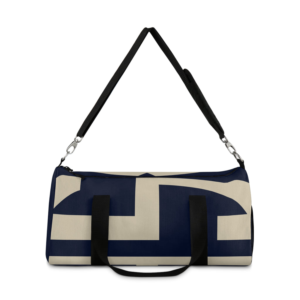 Signia Block Duffel Bag, Navy & Cream