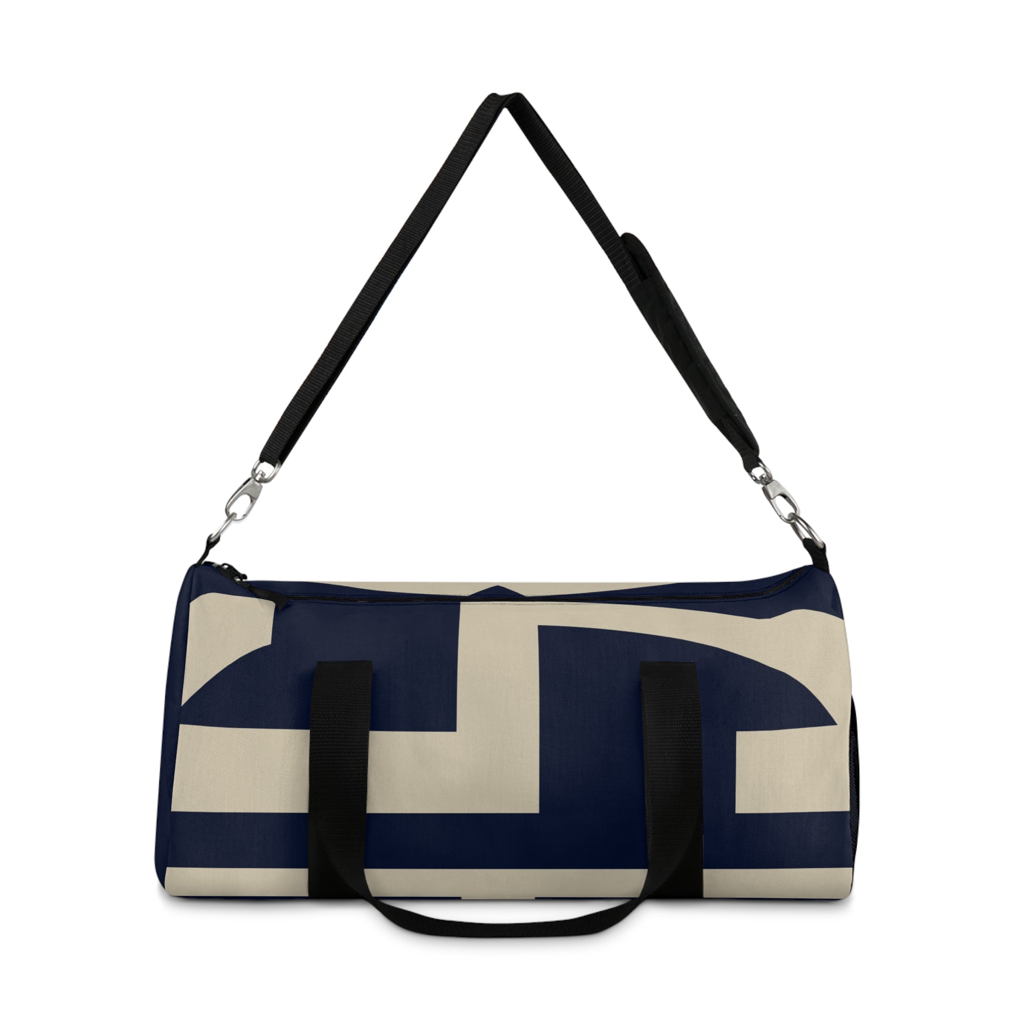 Signia Block Duffel Bag, Navy & Cream
