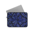 Blue Damask Laptop Sleeve Protective Case