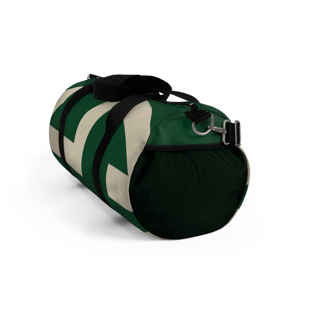 Signia Block Duffel Bag, Green & Cream