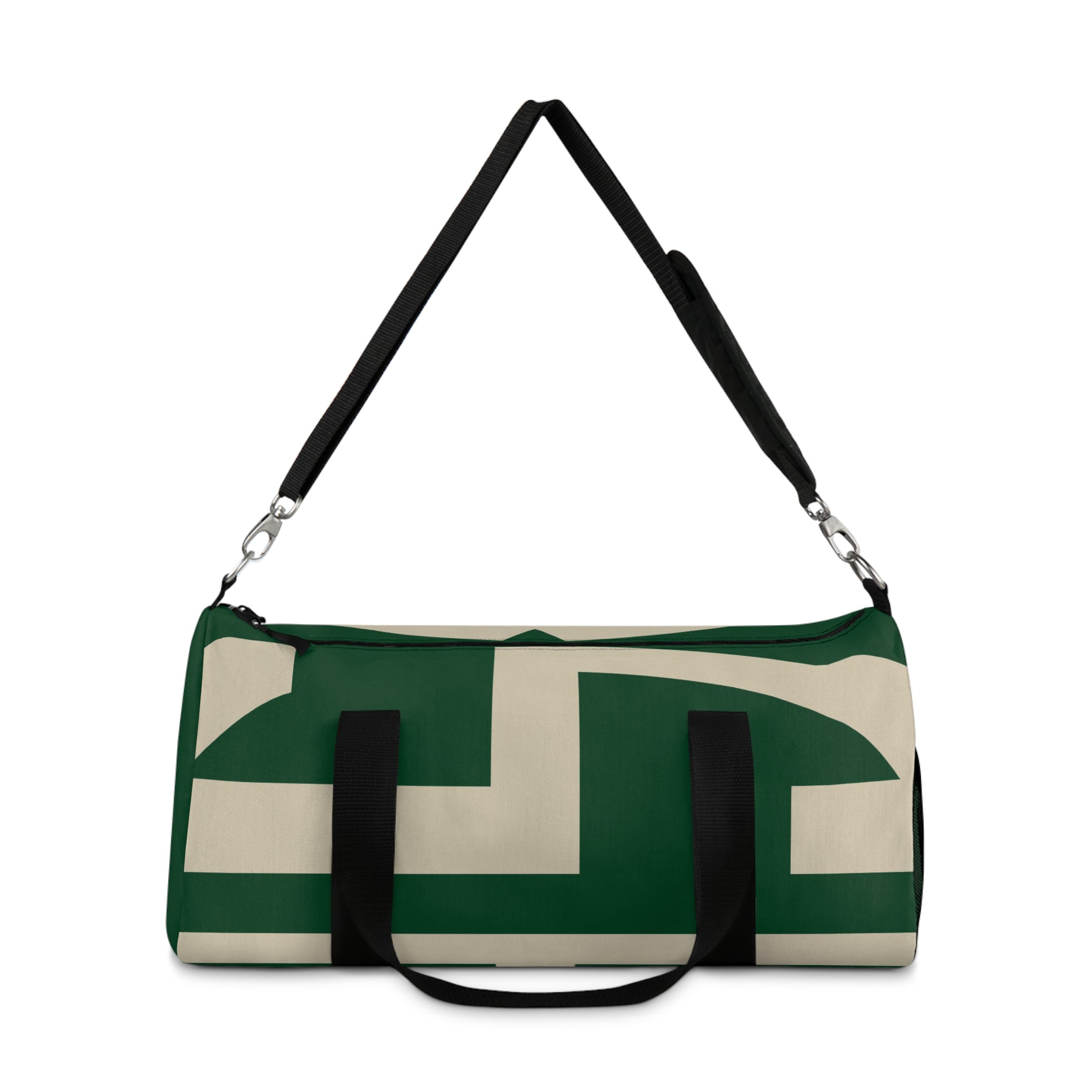 Signia Block Duffel Bag, Green & Cream