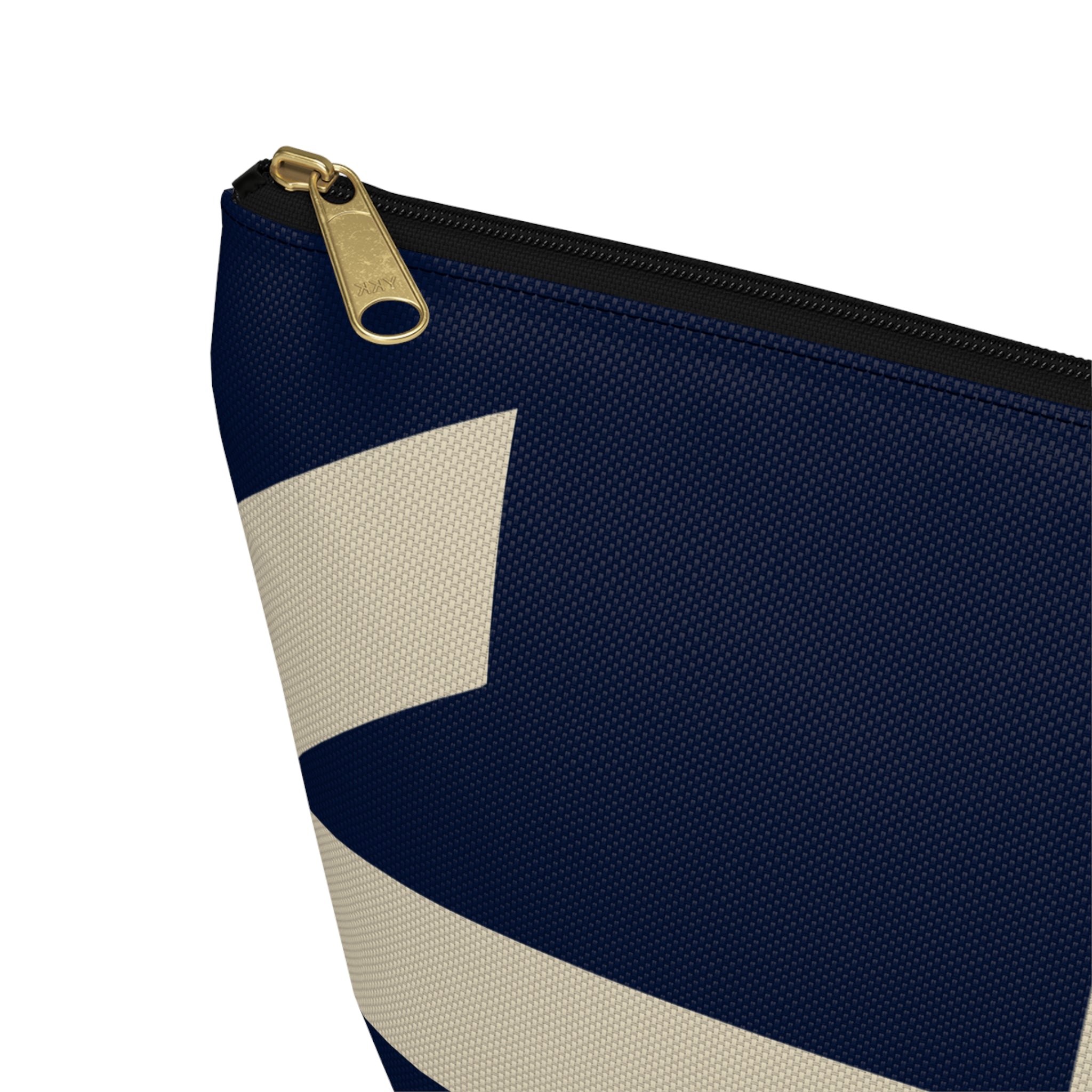 Signia Block Accessory Pouch, Navy & Cream