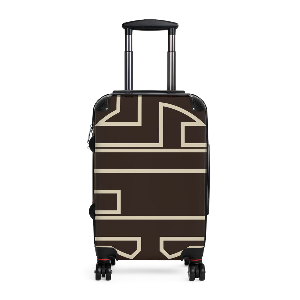Signia Frame Hard-Shell Luggage, Brown & Cream