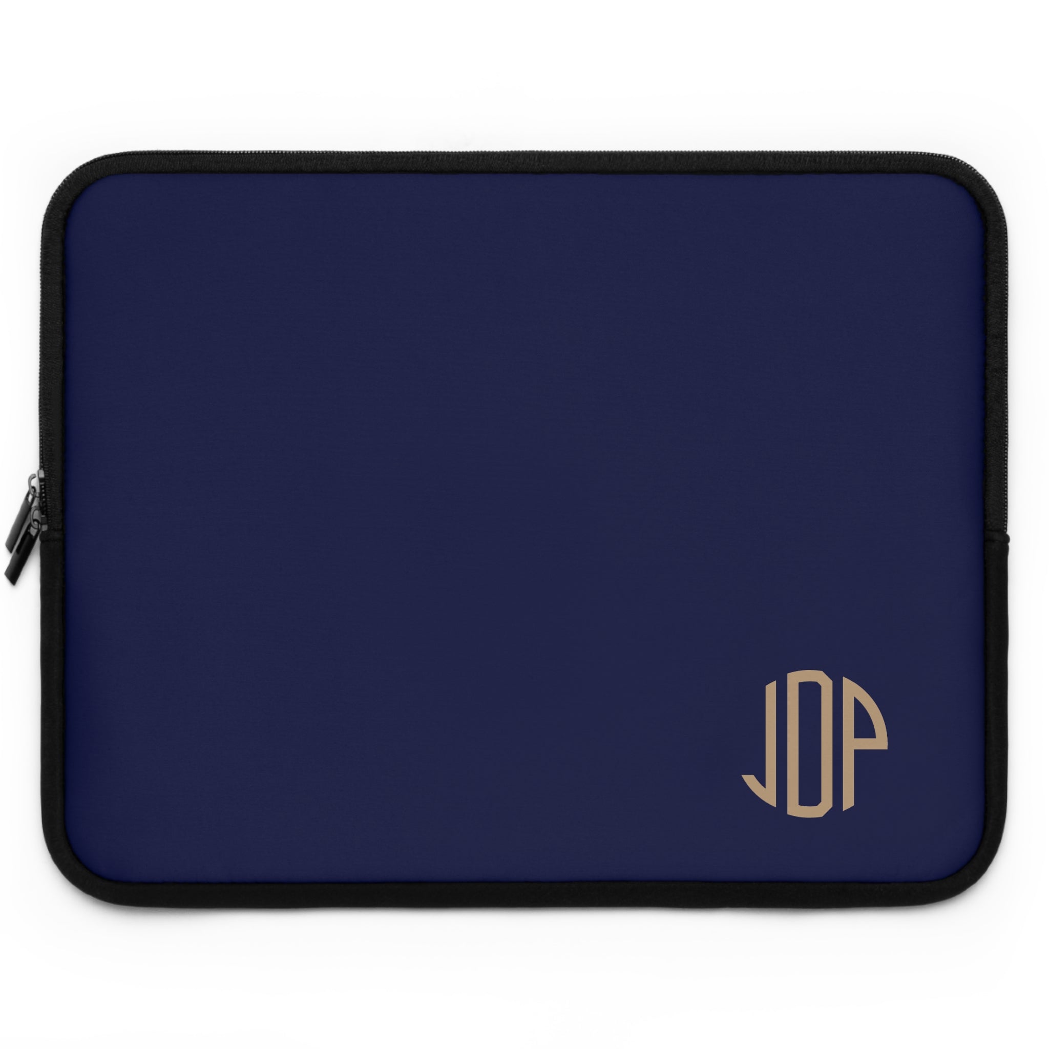 The MonoTone Monogram Tablet Laptop Sleeve, Multiple Sizes, Navy Blue