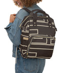 Signia Frame Backpack, Brown & Cream