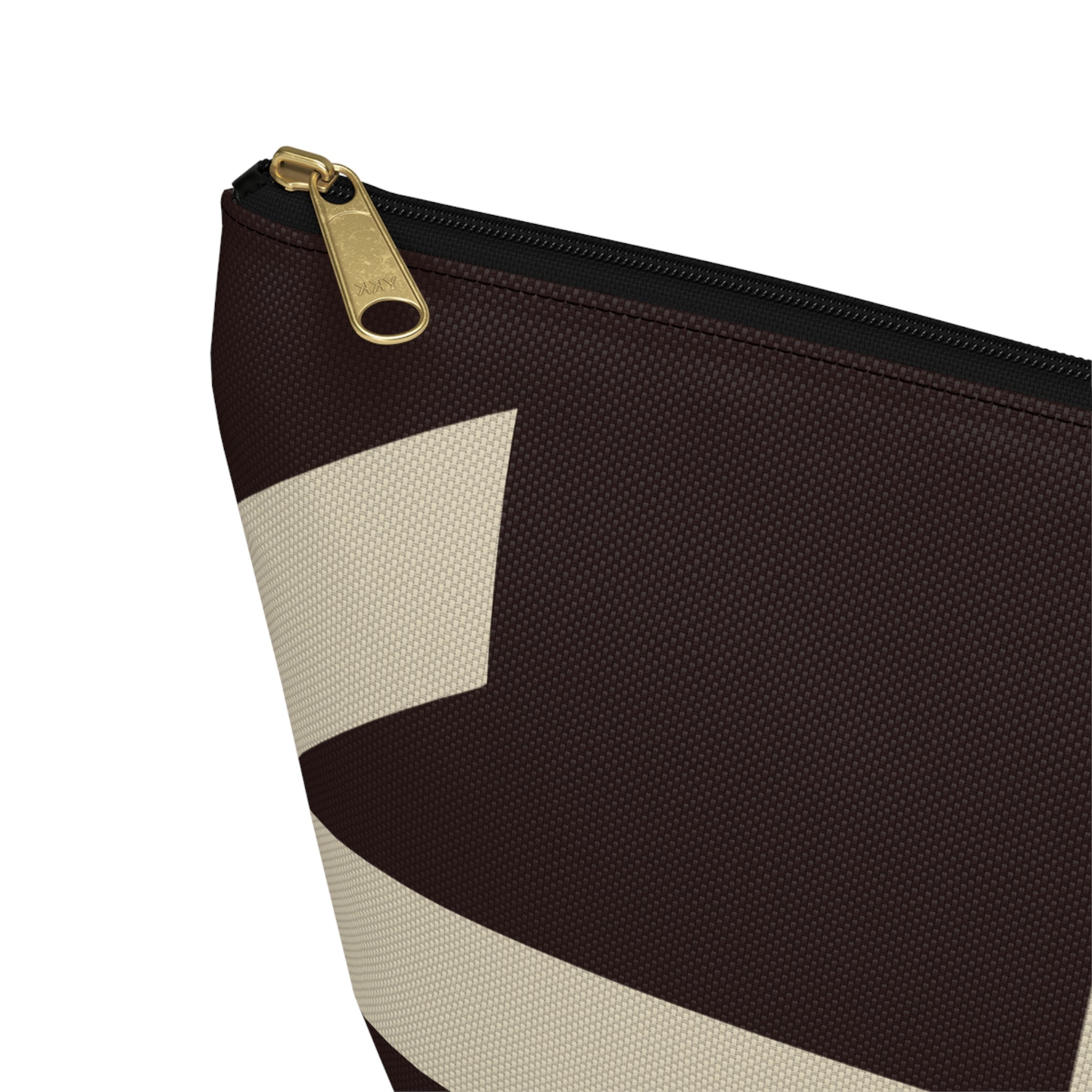 Signia Block Accessory Pouch, Coffee Bean & Cream