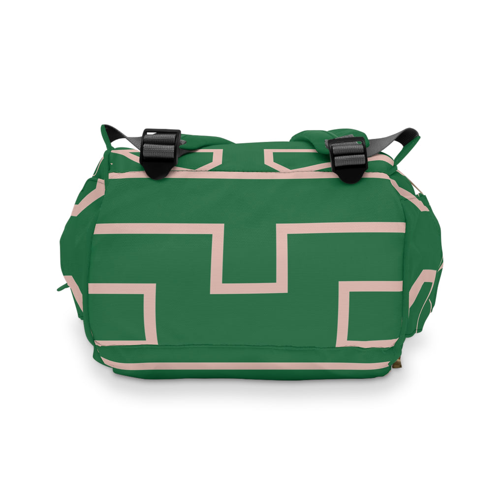 Signia Frame Commuter Backpack, Green & Pink