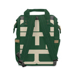 Signia Block Commuter Backpack, Green & Cream