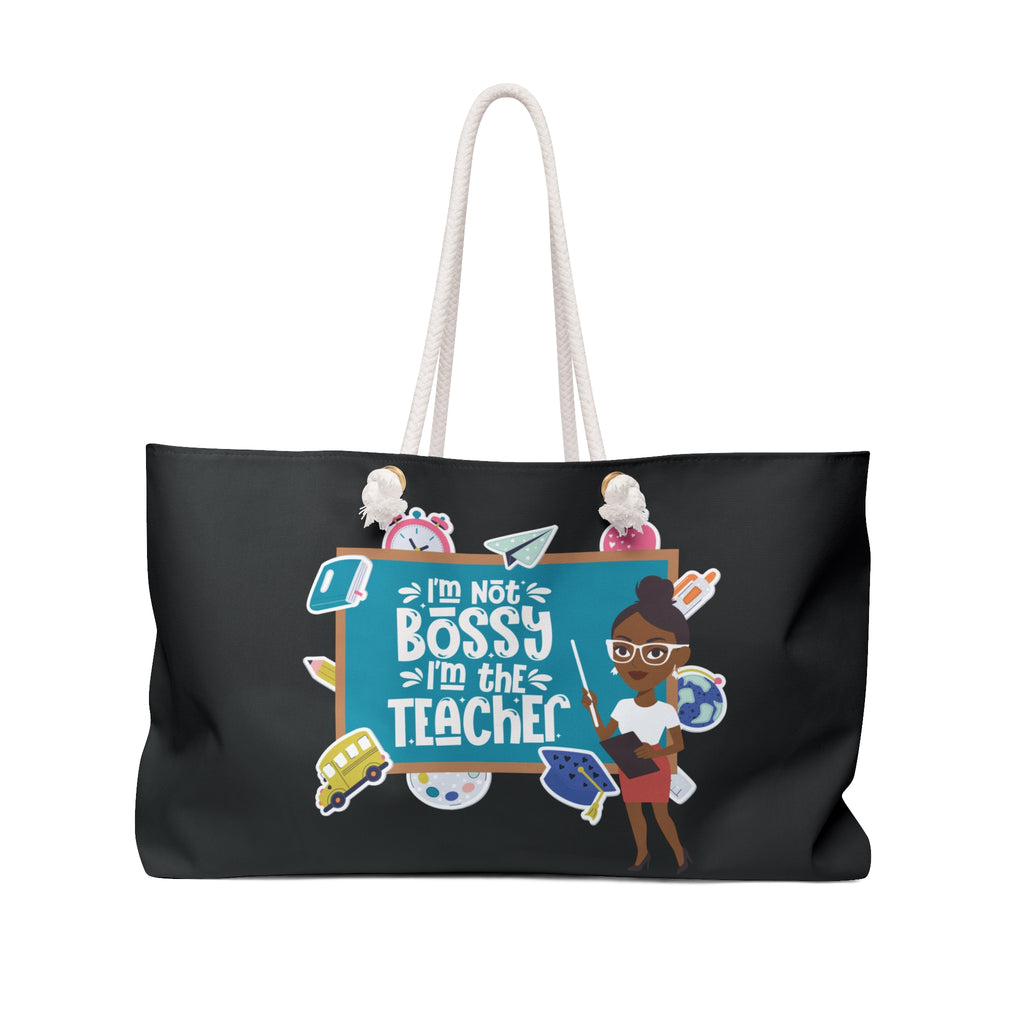 Bossy Teacher Packable Oversized Carryall Tote — Lightweight Multipurpose Beach & Travel Bag