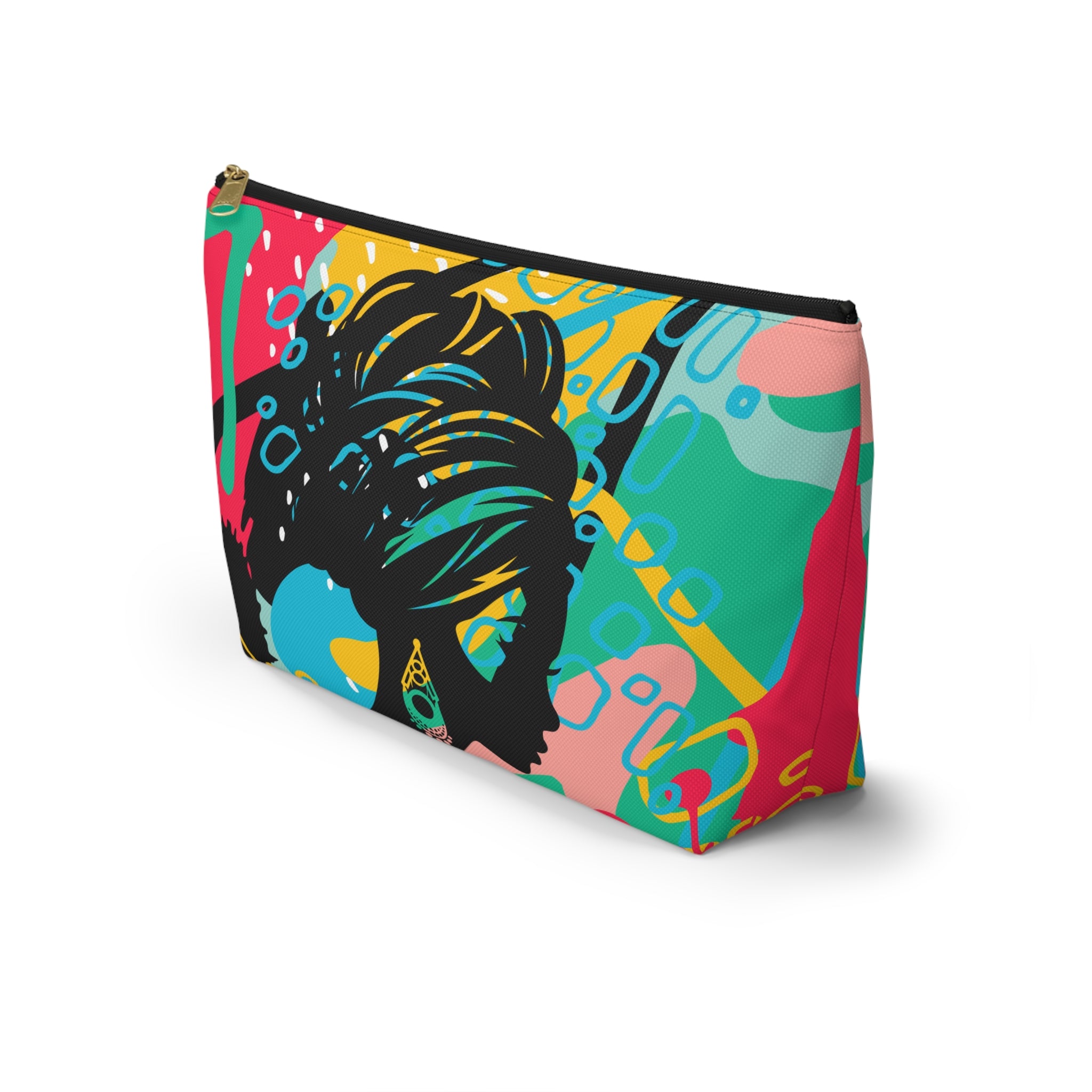 Sister in Bloom T-Bottom Multipurpose Organizer Toiletry Travel Pouch, Multi-colored