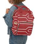 Signia Frame Commuter Backpack, Red & White