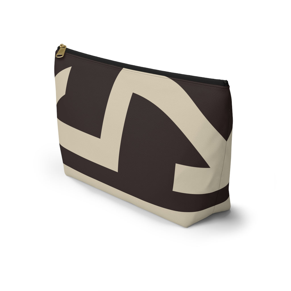 Signia Block Accessory Pouch, Coffee Bean & Cream