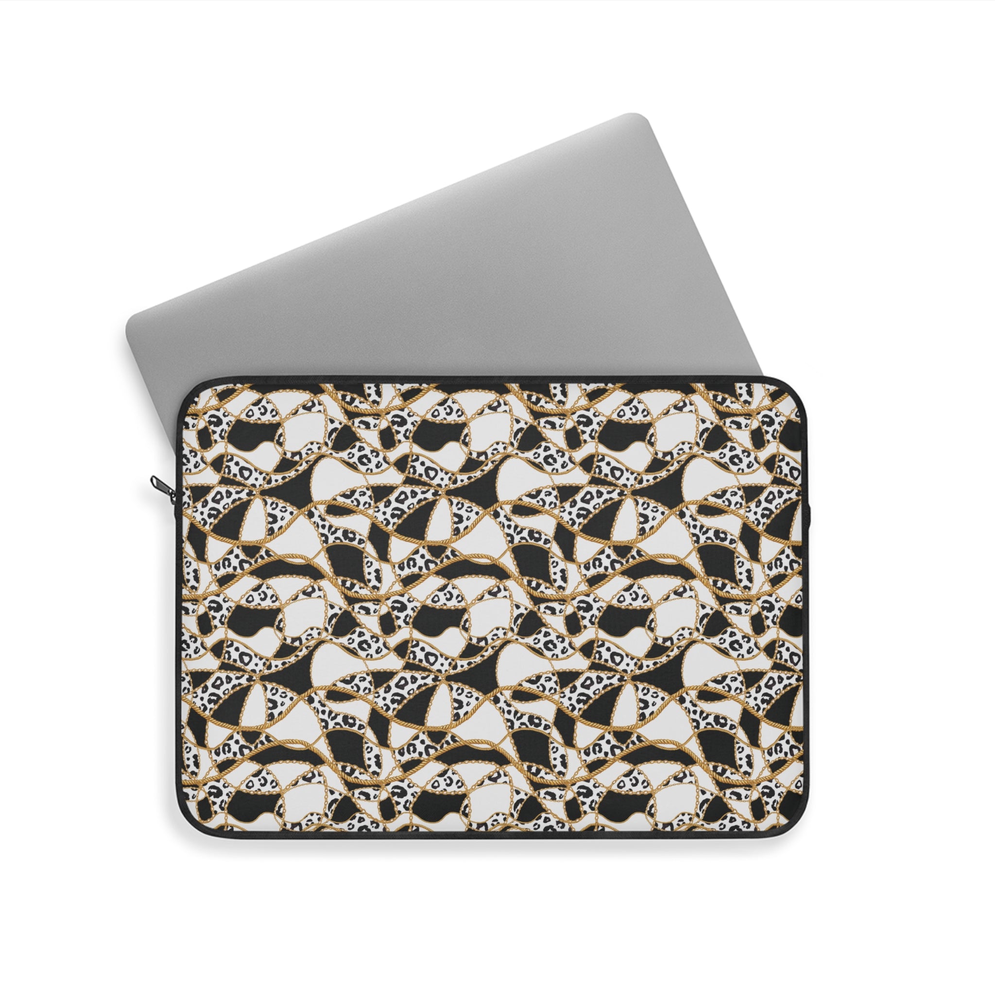 Leopard Chain Pattern Laptop Sleeve