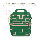 Signia Frame Commuter Backpack, Green & Pink