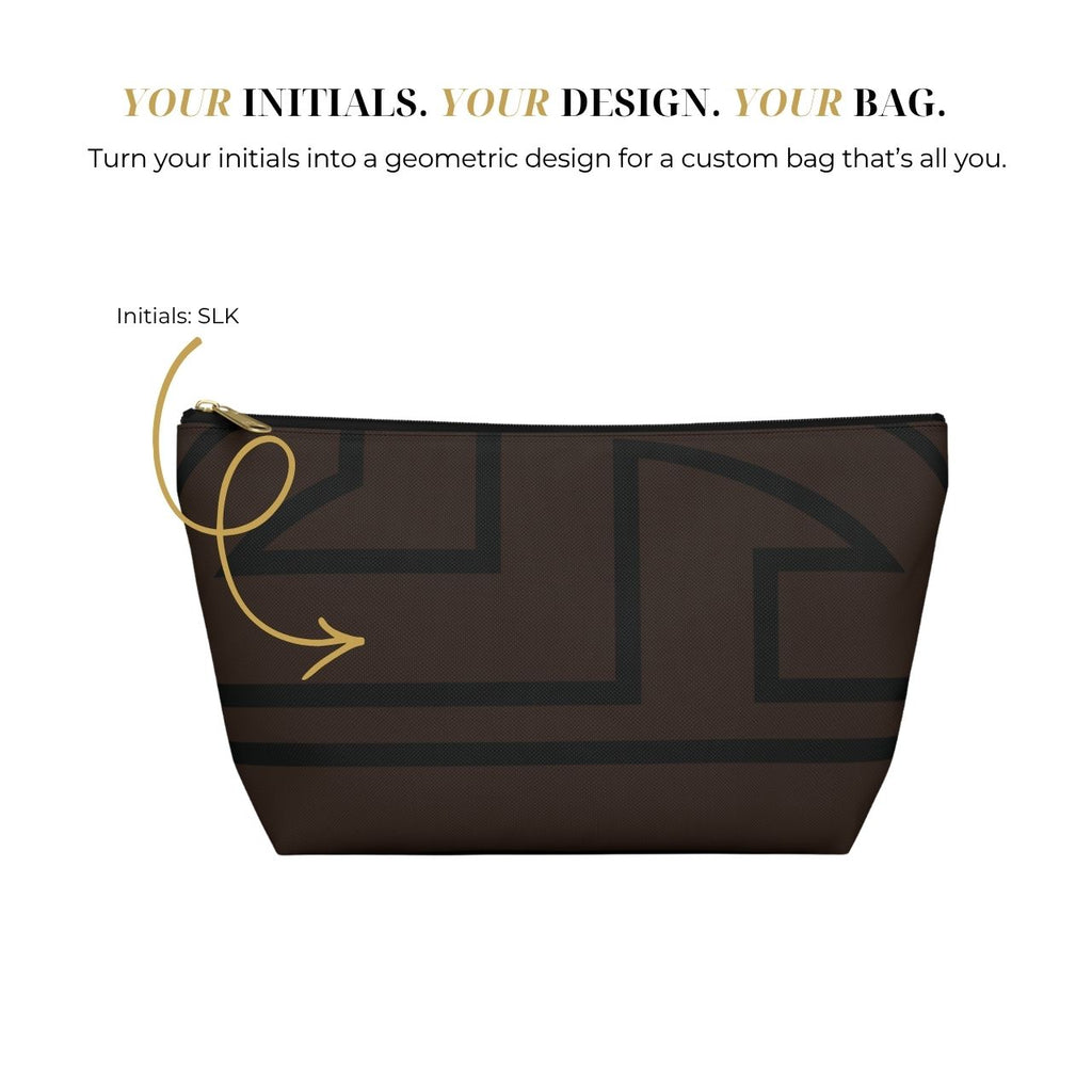 Signia Frame Accessory Pouch, Brown & Cream